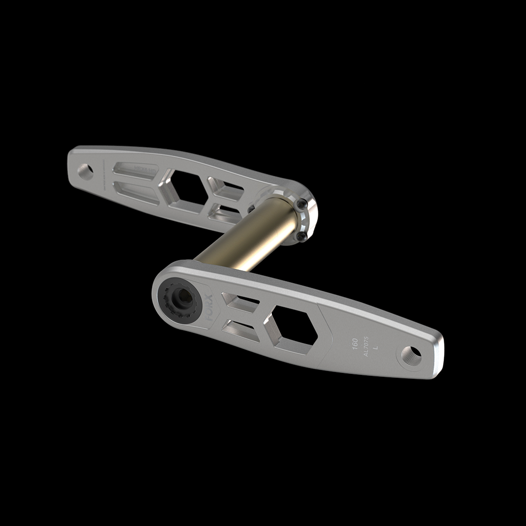 HEX6HD 160mm MTB Cranks HD DH/Enduro - Silver