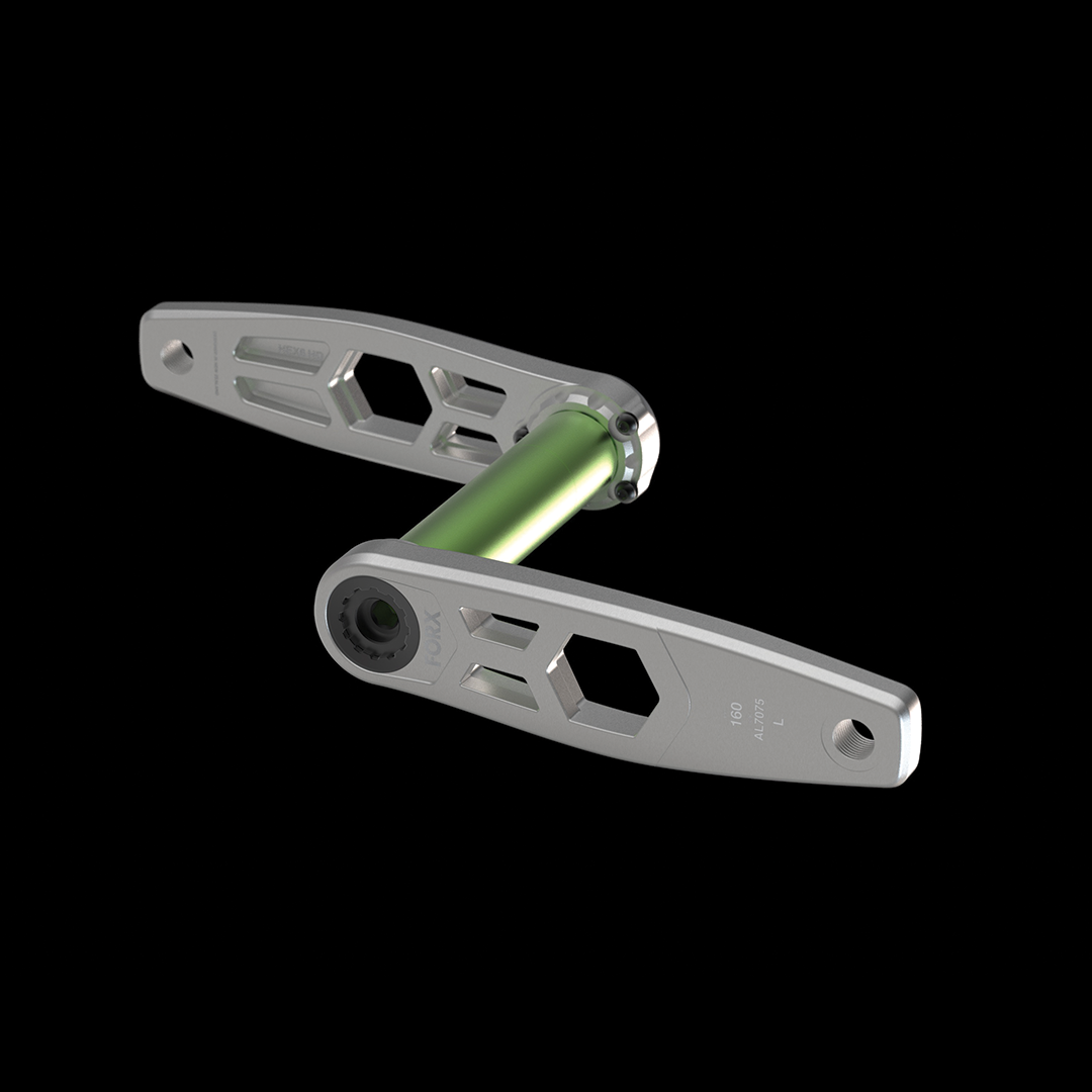 HEX6HD 160mm MTB Cranks HD DH/Enduro - Silver